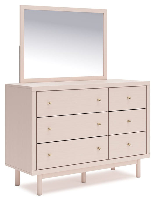 Wistenpine - Blush - Dresser And Mirror - Hornell Furniture Outlet