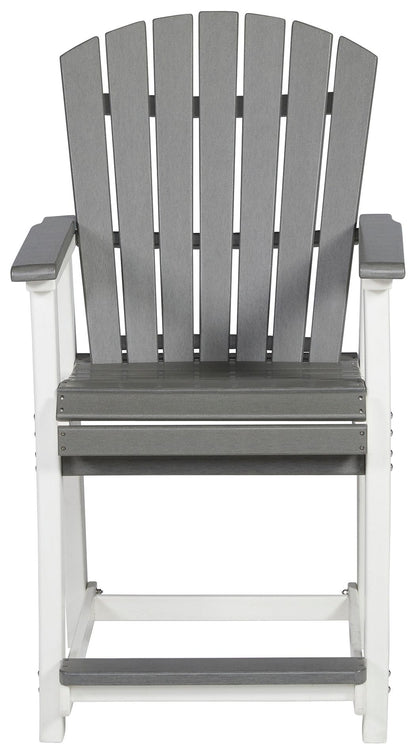 Transville - Gray / White - Barstool (Set of 2) - Hornell Furniture Outlet