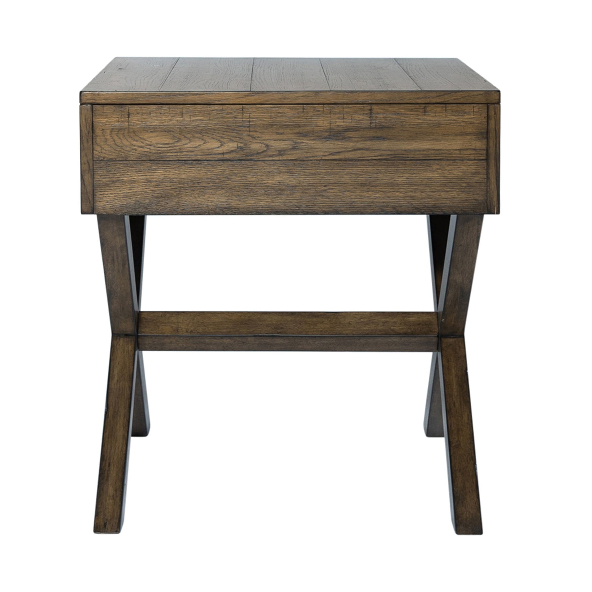 Lennox - Drawer End Table - Dark Brown - Hornell Furniture Outlet