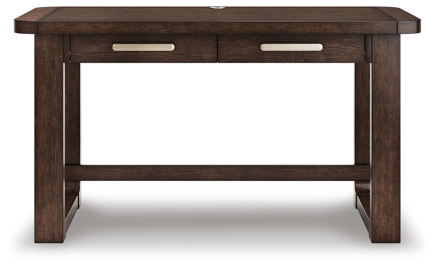 Breckington - Dark Brown - Home Office Desk - Hornell Furniture Outlet