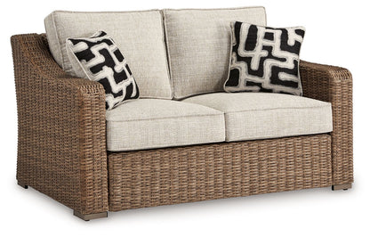 Beachcroft - Beige - Loveseat With Cushion - Hornell Furniture Outlet