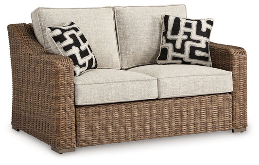 Beachcroft - Beige - Loveseat With Cushion - Hornell Furniture Outlet