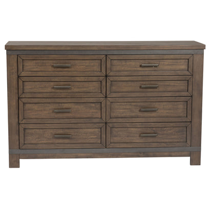Thornwood Hills - 8 Drawer Dresser - Dark Brown - Hornell Furniture Outlet