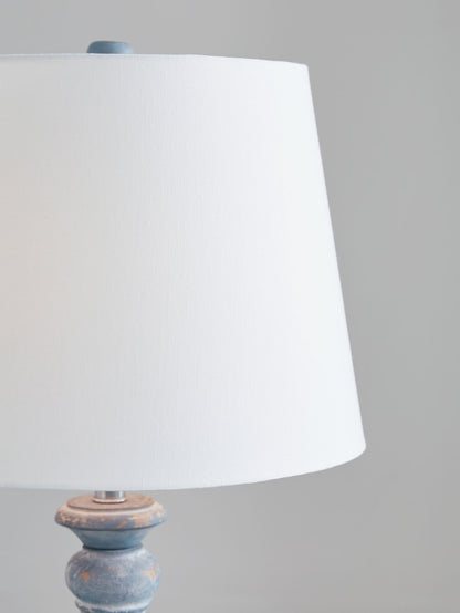 Cylerick - Antique Blue - Terracotta Table Lamp - Hornell Furniture Outlet