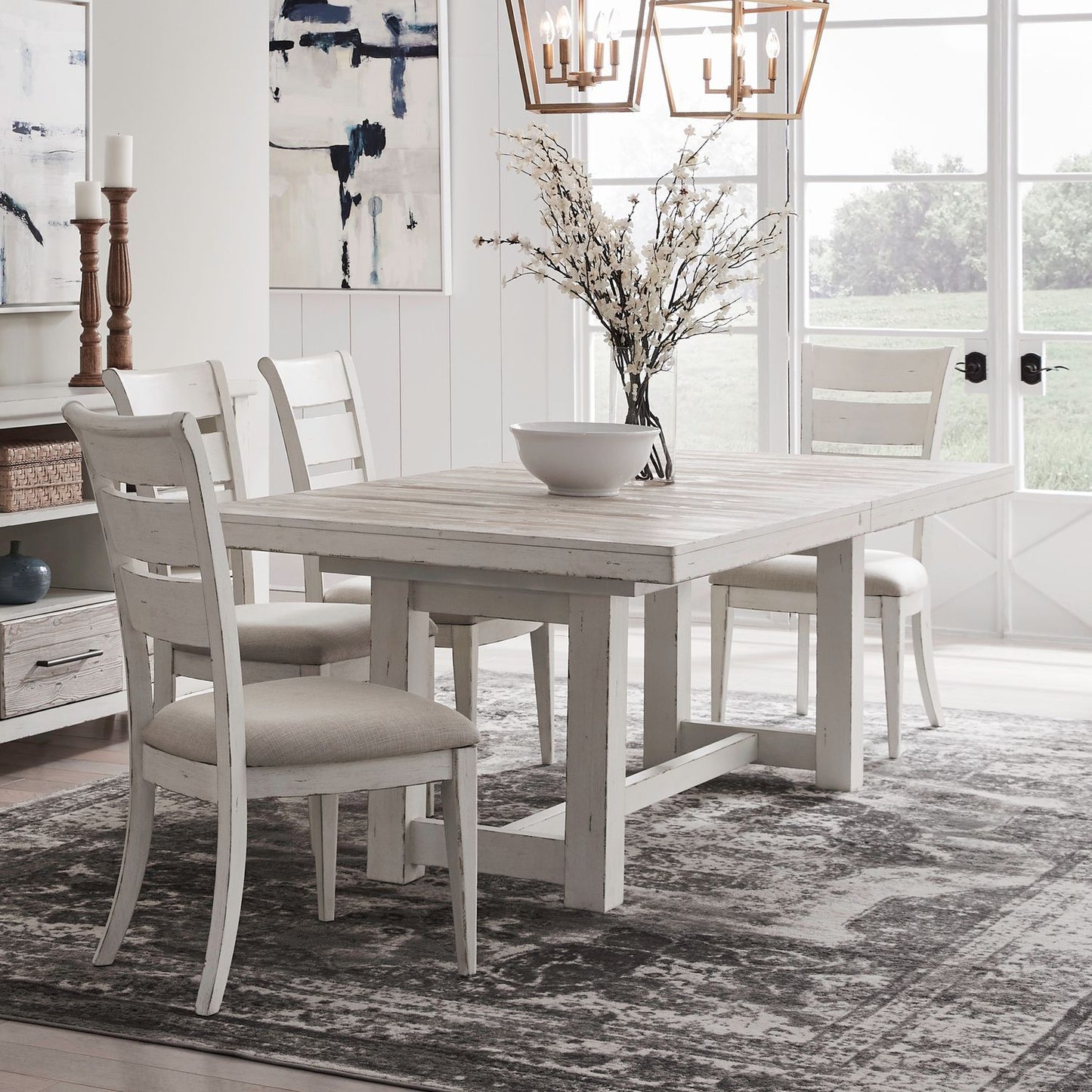 Backroads - Trestle Table Set - Hornell Furniture Outlet