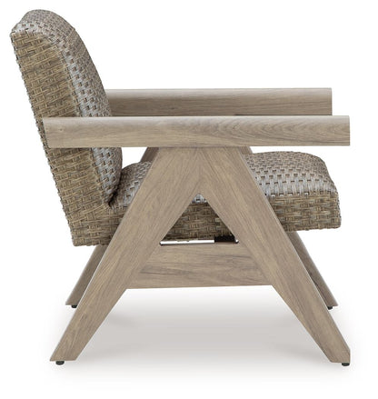 Cliff Trails - Beige - Rocking Lounge Chair - Hornell Furniture Outlet