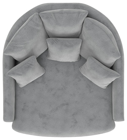 Matty - Round Accent Cuddle Chaise - Hornell Furniture Outlet