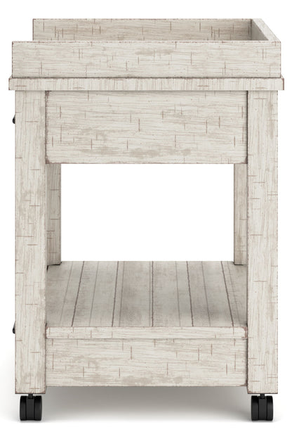 Carynhurst - Whitewash - Printer Stand - Hornell Furniture Outlet