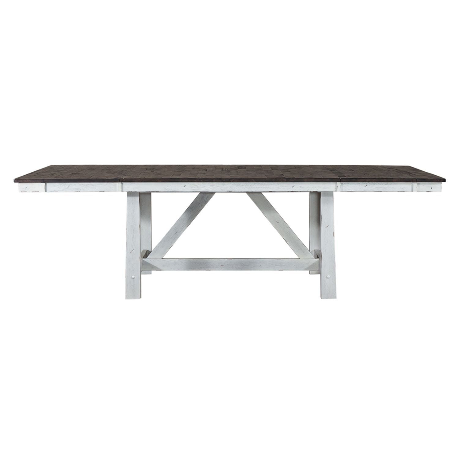 Farmhouse - Trestle Table - White - Hornell Furniture Outlet