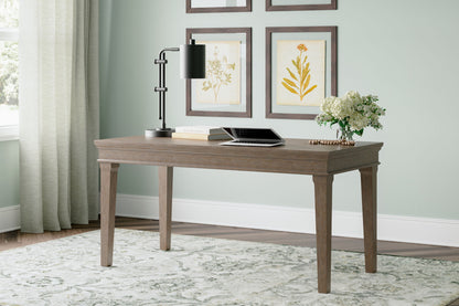 Janismore - Weathered Gray - Home Office Desk - Hornell Furniture Outlet