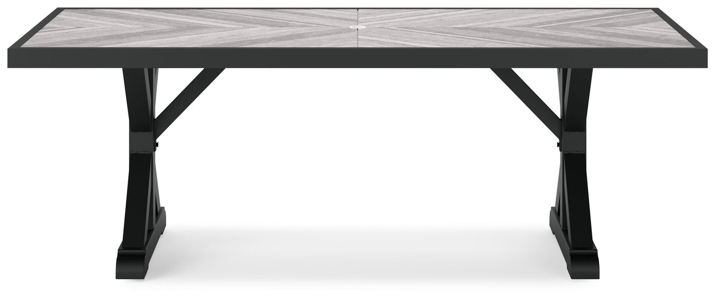 Beachcroft - Rect Dining Table W/Umb Opt - Hornell Furniture Outlet