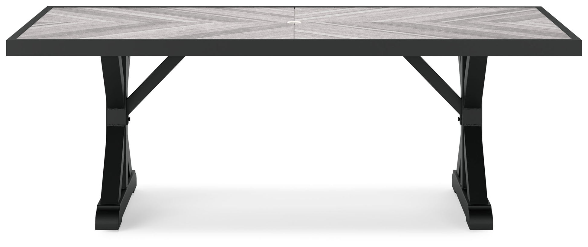 Beachcroft - Rect Dining Table W/Umb Opt - Hornell Furniture Outlet