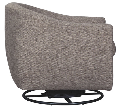 Upshur - Taupe - Swivel Glider Accent Chair - Hornell Furniture Outlet