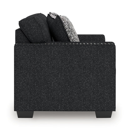 Jasmine Peaks - Coal - Loveseat - Hornell Furniture Outlet