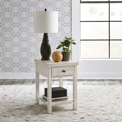 Modern Farmhouse - Drawer Chair Side Table - Hornell Furniture Outlet