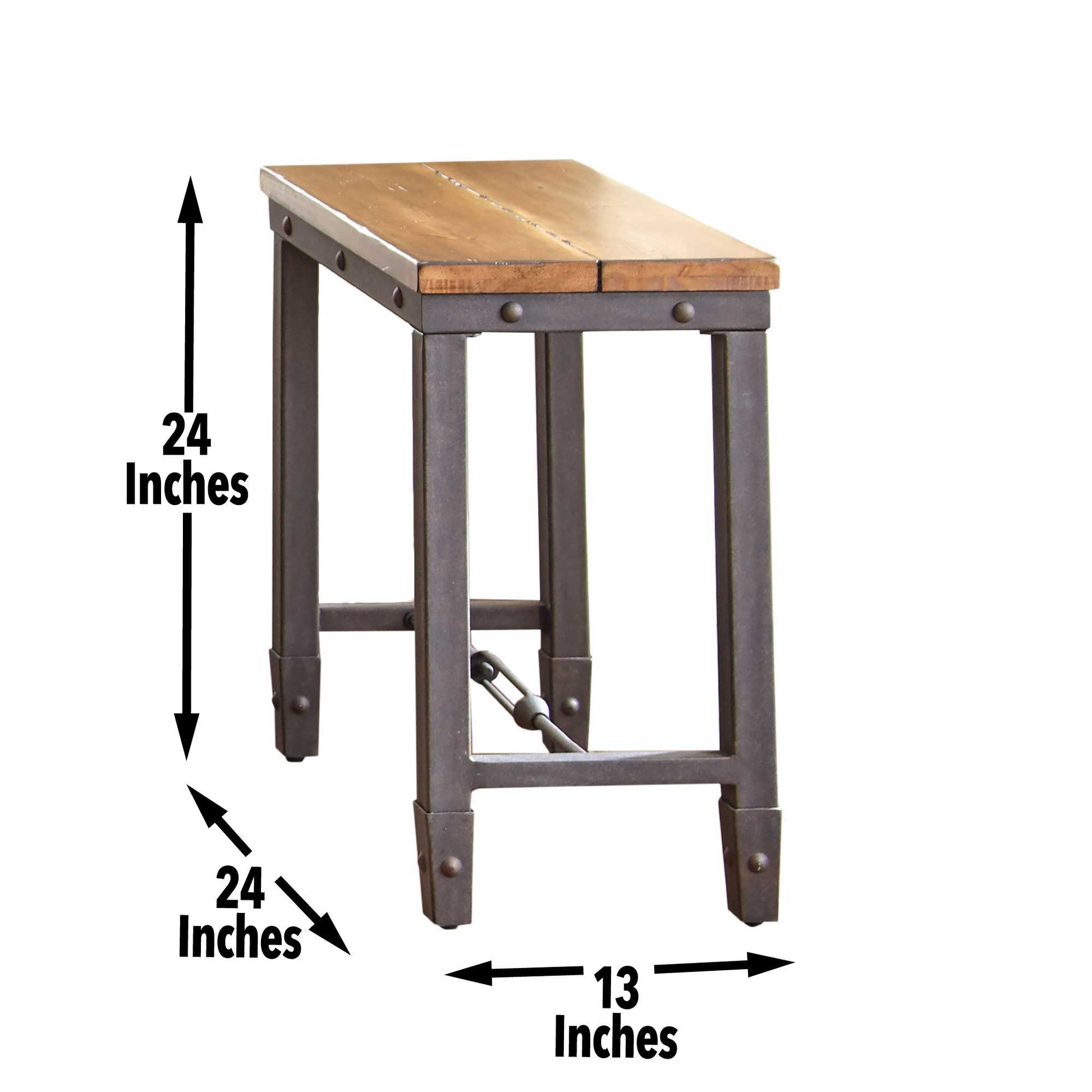 Ashford - Chairside End Table - Brown - Hornell Furniture Outlet