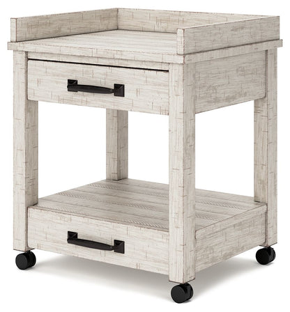 Carynhurst - Whitewash - Printer Stand - Hornell Furniture Outlet
