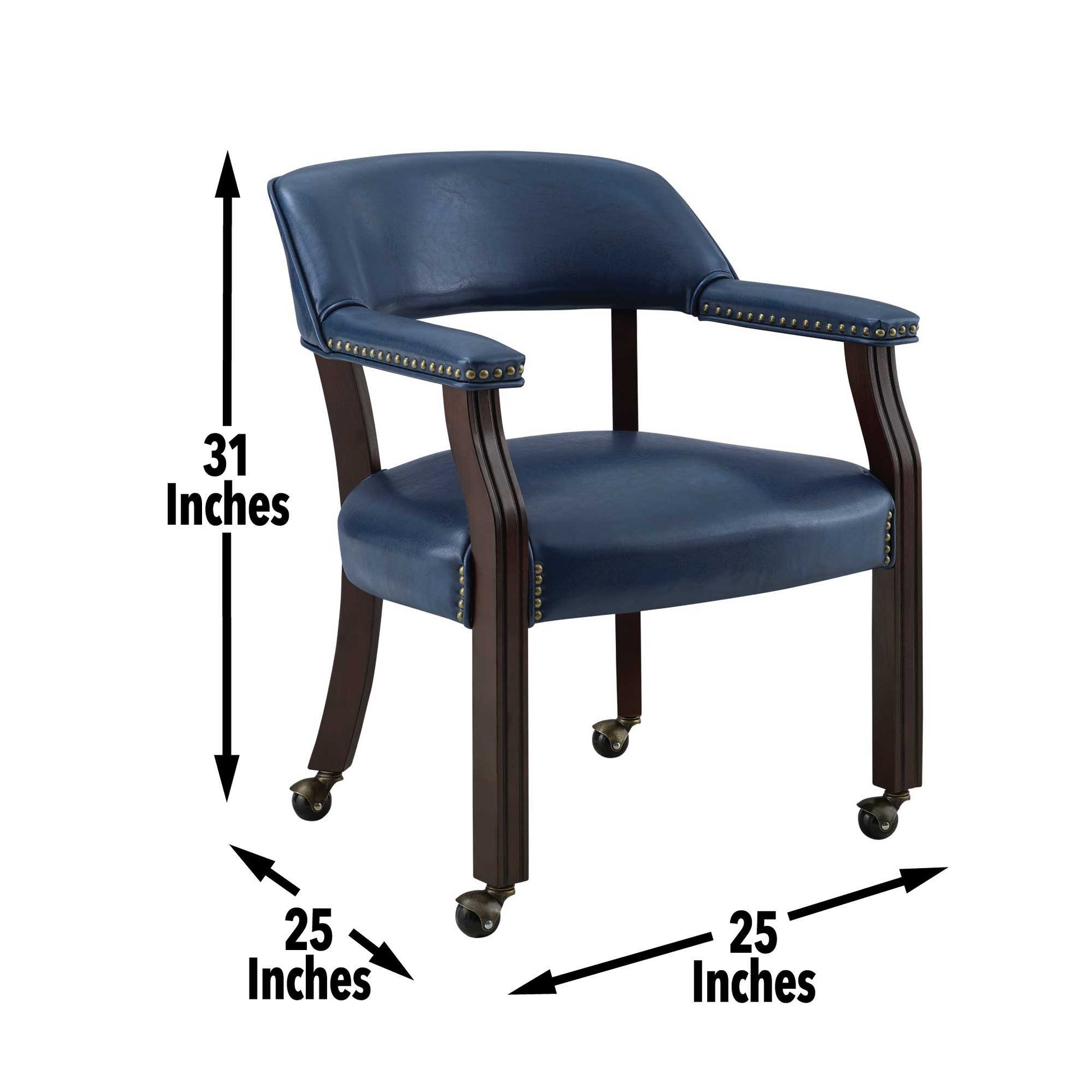 Tournament - Arm Chair With Casters - Hornell Furniture Outlet