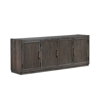 Modern Edge - 77" TV Console - Brown - Hornell Furniture Outlet