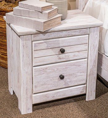 Makidern - Two Drawer Night Stand - Hornell Furniture Outlet