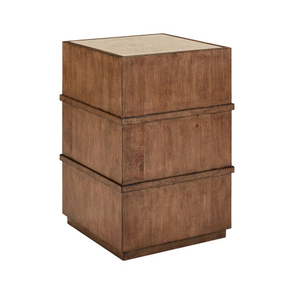 Shaker Lakes - Chairside Table - Brown - Hornell Furniture Outlet
