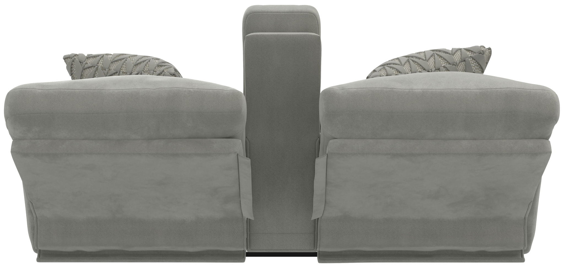 Renaldo - Power Console Loveseat With Zero Gravity Recline - Stone - Hornell Furniture Outlet