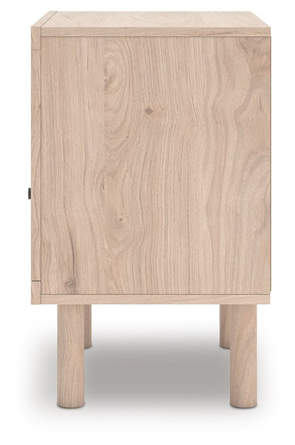 Arloster - Tan - One Drawer Night Stand - Hornell Furniture Outlet