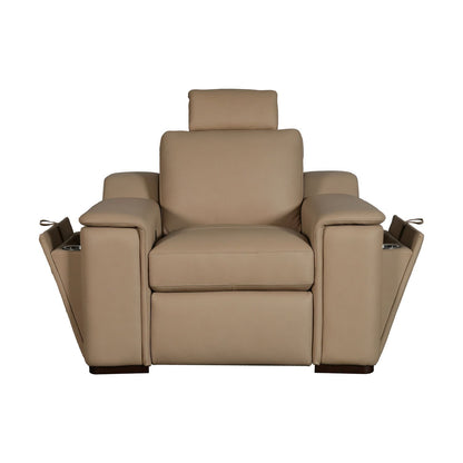 Armon - Loveseat With Power Footrest & ZG - Brown - Hornell Furniture Outlet