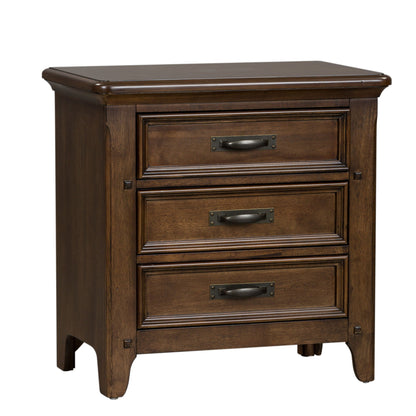 Saddlebrook - Nightstand - Dark Brown - Hornell Furniture Outlet