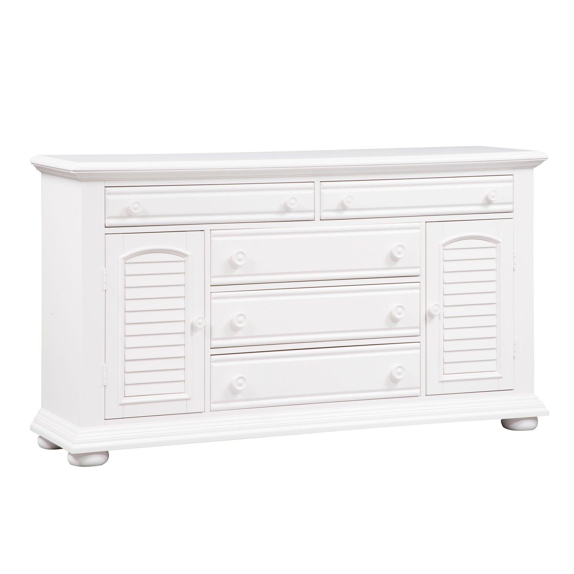 Summer House - 2 Door 5 Drawer Dresser - White - Hornell Furniture Outlet