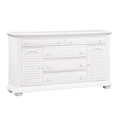 Summer House - 2 Door 5 Drawer Dresser - White - Hornell Furniture Outlet