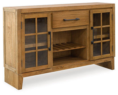 Sherbana - Light Brown - Dining Room Server - Hornell Furniture Outlet