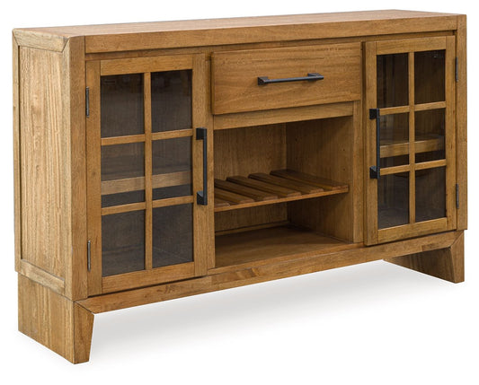 Sherbana - Light Brown - Dining Room Server - Hornell Furniture Outlet