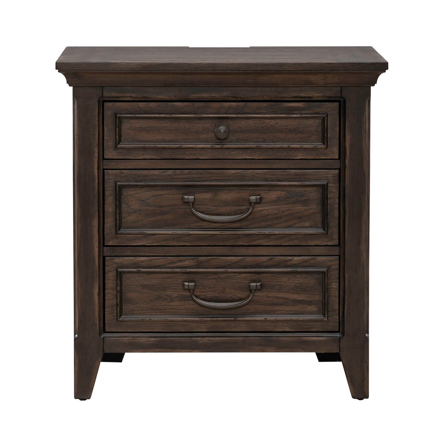 Paradise Valley - Nightstand With Charging Station - Dark Brown - Hornell Furniture Outlet