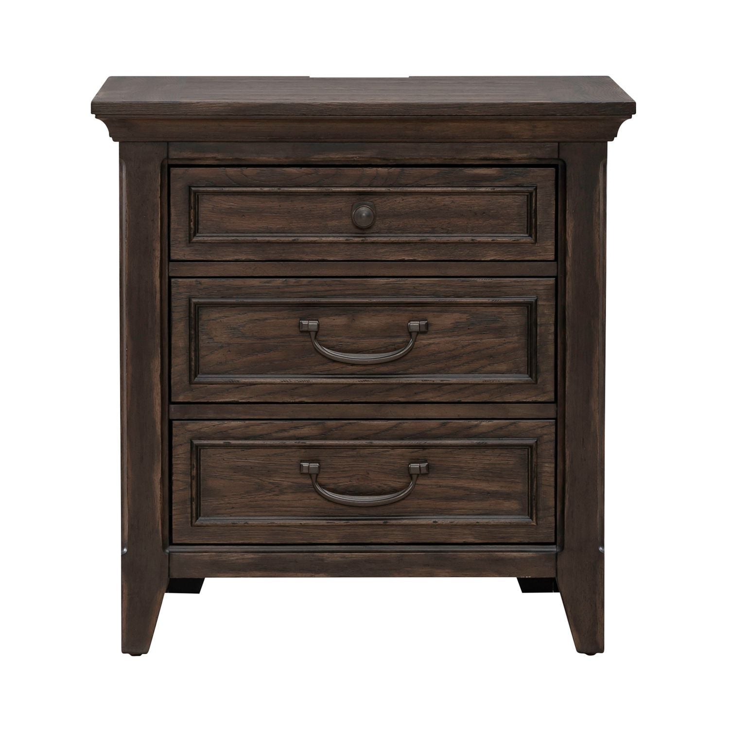 Paradise Valley - Nightstand With Charging Station - Dark Brown - Hornell Furniture Outlet