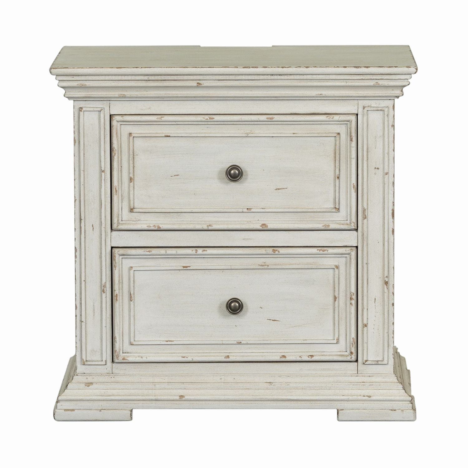 Big Valley - 2 Drawer Night Stand w/ Charging Station - Hornell Furniture Outlet