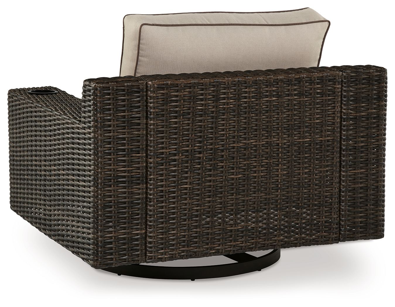Coastline Bay - Brown - Swivel Lounge W/ Cushion - Hornell Furniture Outlet