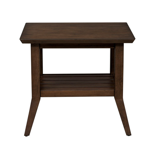 Ventura Blvd - Rectangular End Table - Dark Brown - Hornell Furniture Outlet