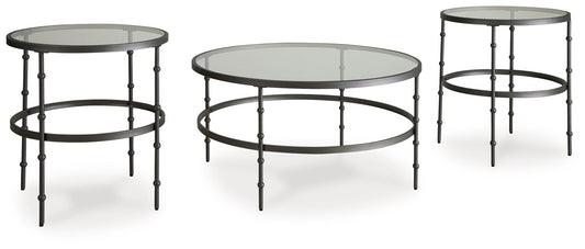 Kellyco - Gunmetal - Occasional Table Set (Set of 3) - Hornell Furniture Outlet