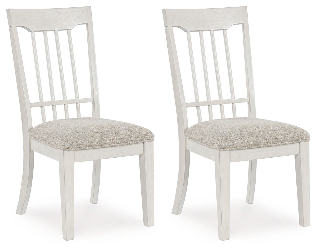 Shaybrock - Antique White / Brown - Dining Upholstered Side Chair (Set of 2) - Hornell Furniture Outlet