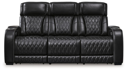 Boyington - Power Reclining Sofa With Adj Headrest - Hornell Furniture Outlet