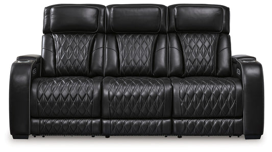 Boyington - Power Reclining Sofa With Adj Headrest - Hornell Furniture Outlet