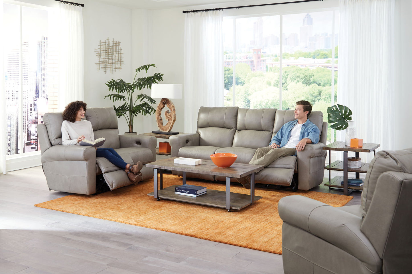 Torretta - Power Lay Flat Reclining Loveseat - Hornell Furniture Outlet