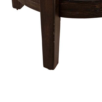 Mill Creek - Console Swivel Stool - Dark Brown - Hornell Furniture Outlet