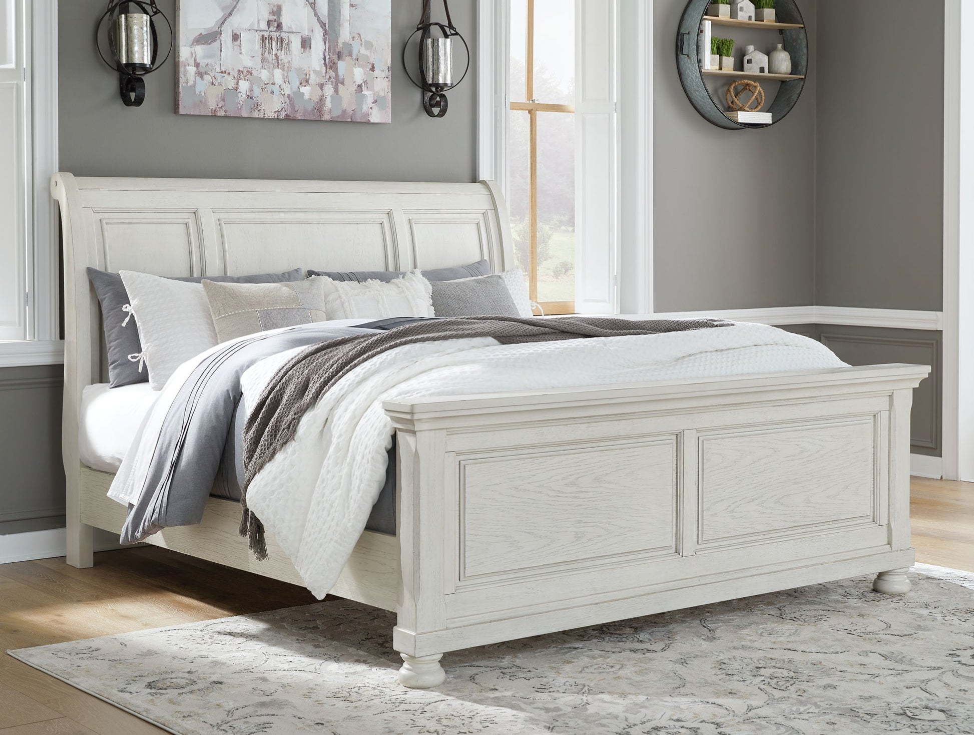 Robbinsdale - Sleigh Bed - Hornell Furniture Outlet