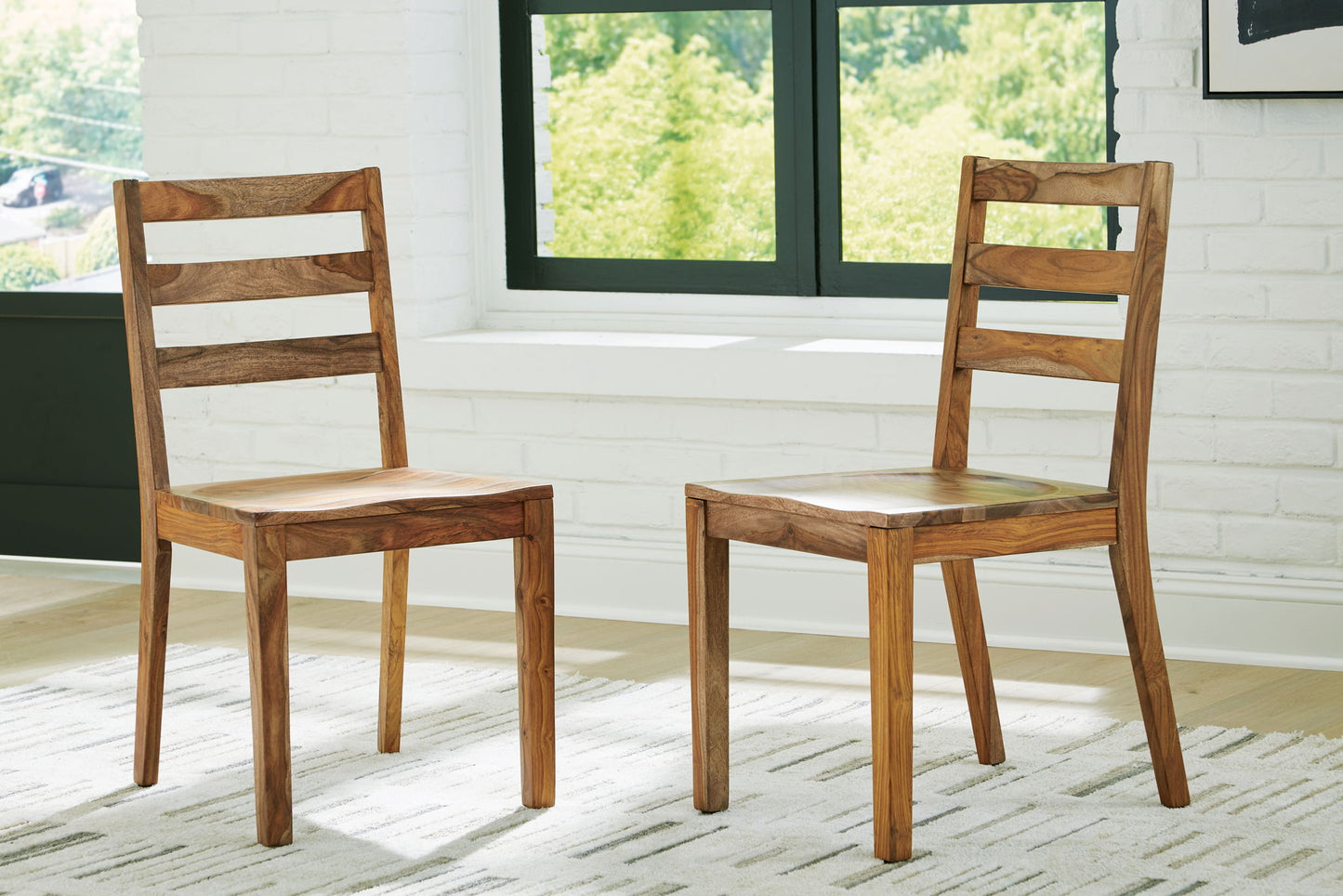 Dressonni - Brown - Dining Room Side Chair (Set of 2) - Hornell Furniture Outlet