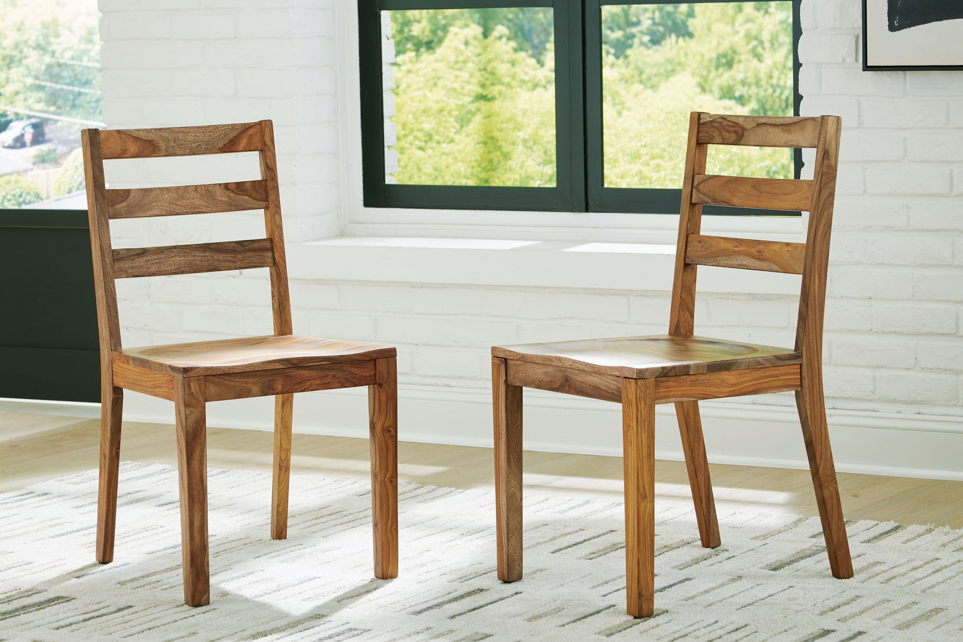 Dressonni - Brown - Dining Room Side Chair (Set of 2) - Hornell Furniture Outlet