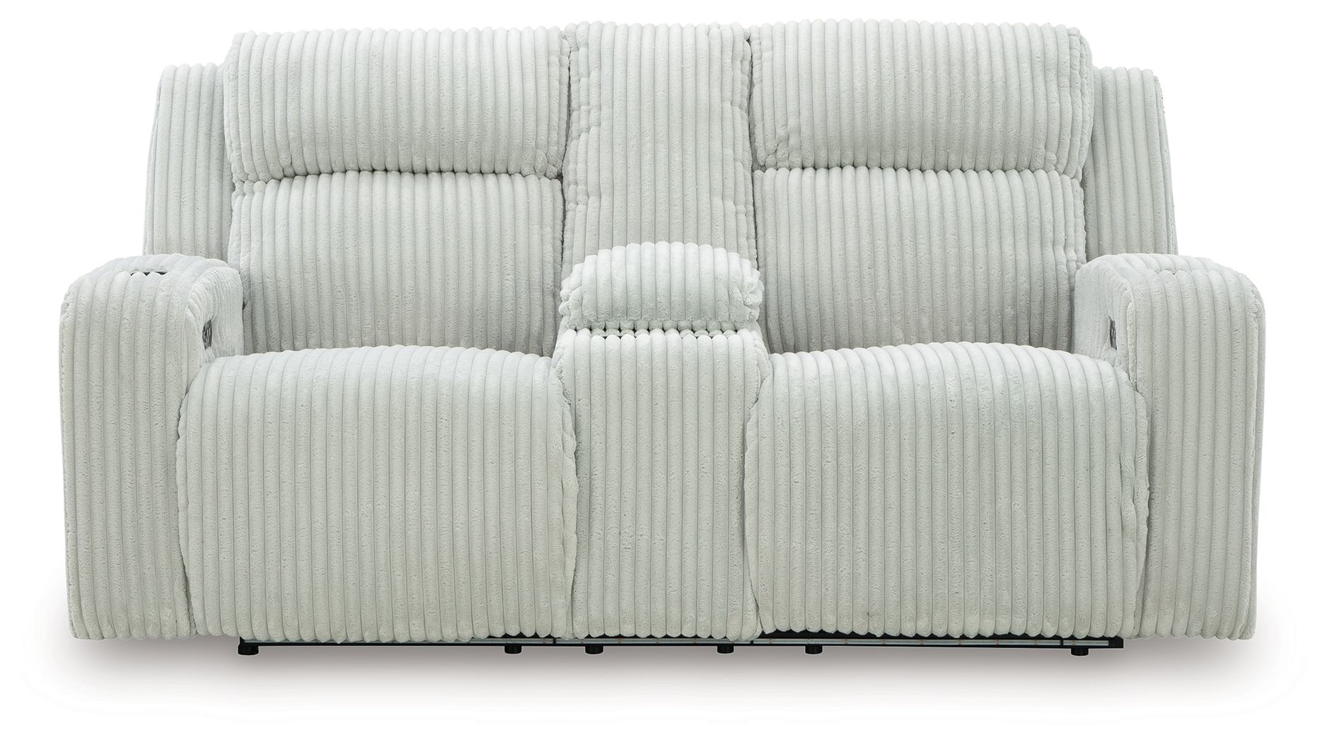 Forest Lake - Power Reclining Loveseat With Console / Adj Headrest - Hornell Furniture Outlet