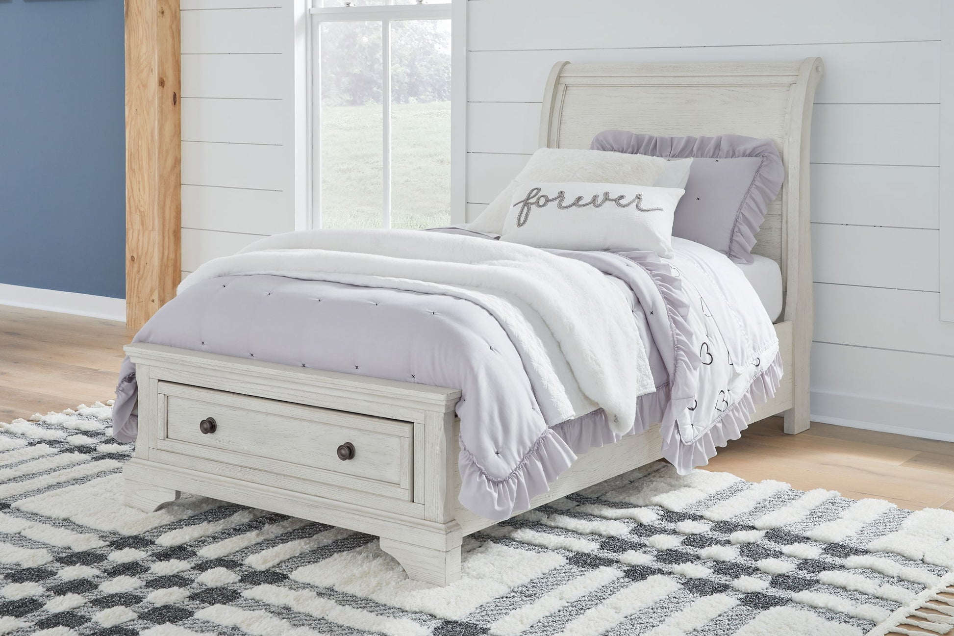 Robbinsdale - Youth Sleigh Storage Bedroom Set - Hornell Furniture Outlet