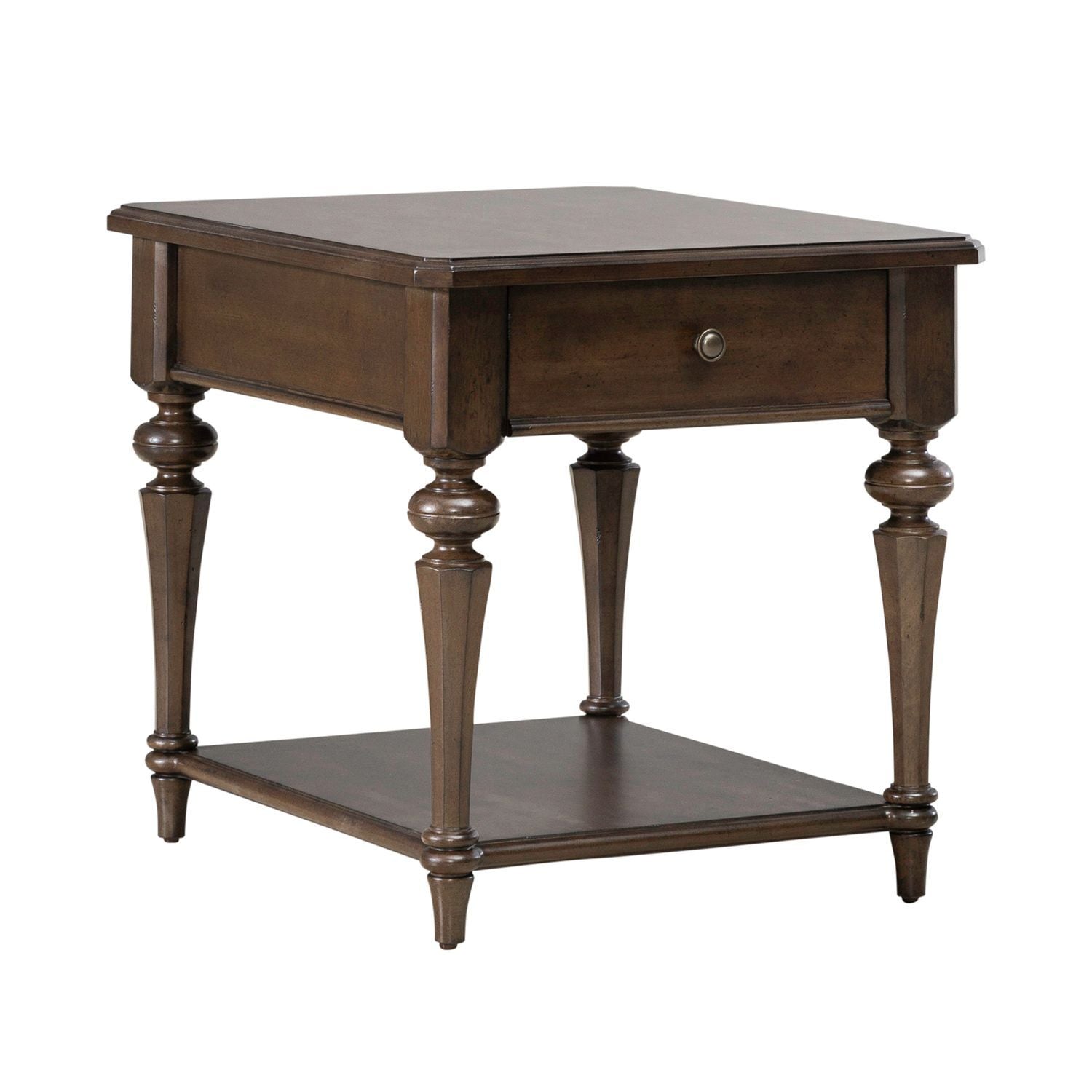 Arden Road - Drawer End Table - Satin Cherry - Hornell Furniture Outlet